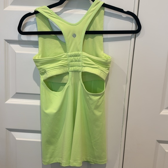Lululemon Tone It Tank Bright Yellow / Green Size - Picture 4 of 13